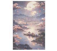 Jigsaw Puzzles for Adults 1000 Pieces Japan Style Wooden Puzzle Relaxing Game Brain Teasers 78×53cm