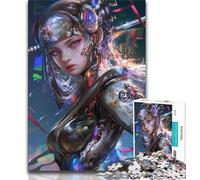 Jigsaw Puzzles for Adults 1000 Pieces Japanese Female Ninja Warrior Teenager Jigsaw,Fun Present & Activity for Home,Toy for Rainy Days (size 38x26cm)
