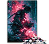Jigsaw Puzzles for Adults 1000 Pieces Japanese Neon Ninja Educational Games DIY Toys for Is Ideal As A Gift for The Whole Family 50x75cm