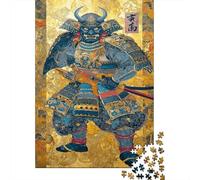 Jigsaw Puzzles for Adults 1000 Pieces Japanese Shogun Samurai Jigsaw Puzzle Samurai Wood Puzzle Family Decoration Multi Colour Fantasy & Mythology Therapeutic Fun 1000pcs (75x50cm)