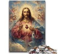 Jigsaw Puzzles for Adults 1000 Pieces Jesus Art Help The Brain Exercise Addictive Toys to Cultivate Patience A Work of Art 50x75cm