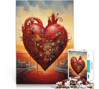jigsaw puzzles for adults 1000 pieces Journey of the Heart Made of cardboard for and from 14 years and over Family game for and A work of art。size:26x38cm/10.24x14.96inch