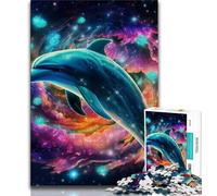 Jigsaw Puzzles for Adults 1000 Pieces Jumping Dolphin Puzzles for Adults,Challenging Family Activity Games DIY Toy for Home Wall Decor Gifts (size 75x50cm)