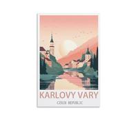 Jigsaw Puzzles for Adults 1000 Pieces Karlovy Vary Czech Republic DIY Funny Parent-Child Educational Game Toy Sunset Puzzle Gift for Mom, Wife, Friend 38x26cm