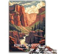 Jigsaw Puzzles for Adults 1000 Pieces Kings Canyon National Park Help The Brain Exercise Addictive Toys to Cultivate Patience A Work of Art (size 38x52cm)