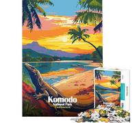 Jigsaw Puzzles for Adults 1000 Pieces Komodo National Park, Indonesia Fun Games Addictive Toys to Cultivate Patience Great Gifts for Games Pattern Assembly (size 38x26cm)