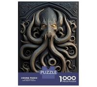Jigsaw Puzzles for Adults 1000 Pieces Kraken Gold Relief Deco Adult Jigsaw Hands-on Game Pattern Assembly Challenging To Complete 70x50cm/1000pcs