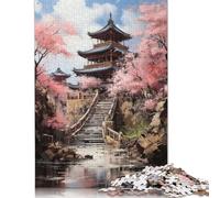 Jigsaw Puzzles for Adults 1000 Pieces Kyoto Serenity Jigsaw Puzzle Wooden Puzzle Suitable for Adults And over 18 Years Old Family Puzzle Game 1000pcs (75x50cm)