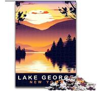 Jigsaw Puzzles for Adults 1000 Pieces Lake George NY, for 14+ Challenging Game As A Gift for The Whole Family And Friends 50x75cm