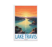 Jigsaw Puzzles for Adults 1000 Pieces，Lake Travis Texas 1000 Piece Jigsaw Puzzles for Adults -Fun Challenging & Brainteasing Adults Jigsaw Puzzle 70x50cm