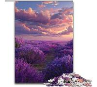 Jigsaw Puzzles for Adults 1000 Pieces Lavender Garden, Family Game Stress Reliever Difficult Challenge A Work of Art for Ages 14+ (Size 50x75cm)