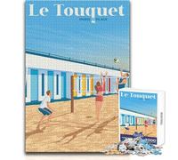 Jigsaw Puzzles for Adults 1000 Pieces Le Touquet Paris Plage Art Educational Family Game Pattern Assembly Secret Santa Gifts Size 50x75cm