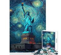 Jigsaw Puzzles for Adults 1000 Pieces Liberty's Starry Night Puzzles for Adults Handson Game For Family Fun Gifts for Friends And Family (Size 50x75cm)