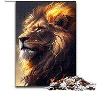 Jigsaw Puzzles for Adults 1000 Pieces Lion Anime Animal, Help The Brain Exercise Addictive Toys to Cultivate Patience Perfect Decoration (Size 50x75cm)