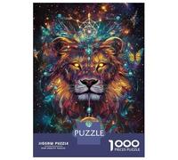Jigsaw Puzzles for Adults 1000 Pieces Lion of The Cosmos-1 Puzzles for Adults Family Games Difficult Hard Challenging To Complete 38x26cm/1000pcs