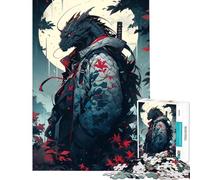 Jigsaw Puzzles for Adults 1000 Pieces Lizard Ninja Help The Brain Exercise Tough Challenge Educational Game for Age 14+ Game (38x52cm)