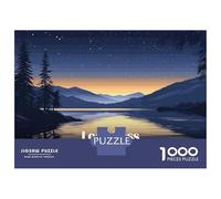 Jigsaw Puzzles for Adults 1000 Pieces Loch Ness, Scotland at Night Jigsaw Puzzle Relaxing Games Difficult Hard Challenging To Complete 70x50cm/1000pcs