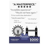 Jigsaw Puzzles for Adults 1000 Pieces LONDON MASTERPIECE Puzzle for Adults Brain Teaser Game Birthday Present Educational Challenge 70x50cm/1000pcs