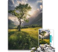 Jigsaw Puzzles for Adults 1000 Pieces Lone Tree at Dawn Unique Challenge Game Stress Reliever Birthday Gifts 38x26cm(1000pcs)