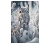 Jigsaw Puzzles for Adults 1000 Pieces Lynx Wooden Puzzle Relaxing Game Brain Teasers 78×53cm