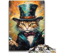 Jigsaw Puzzles for Adults 1000 Pieces Magic Animal Cat Puzzles for Teenagers,deal As Gifts for The Whole Family for Ages 14+ (50x75cm)