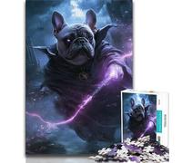 Jigsaw Puzzles for Adults 1000 Pieces Magic French Bulldog,Decompressing Intellectual Educational Toy Birthday Present,Gifts (38x26cm)