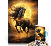 jigsaw puzzles for adults 1000 pieces Magic Sun Horse~ Made of wood，for ages 14 and over educational toys for learning gifts for friends and family。size：50x75cm/14.96x20.47inch