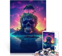 jigsaw puzzles for adults 1000 pieces magical tree ii island Made of wood for and from 14 years and over Play Toys As a gift for the whole family and friends。size：50x75cm