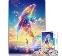 Jigsaw Puzzles for Adults 1000 Pieces Magical Whale Adult Jigsaw,Challenging Difficult Deal As Gifts for The Whole Family (size 38x26cm)