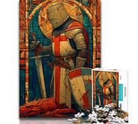 Jigsaw Puzzles for Adults 1000 Pieces Majestic Knight 1000 Piece Jigsaw,Fun Activity for Home, Rainy Days Toys, Birthday Gifts (size 75x50cm)