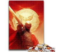 Jigsaw Puzzles for Adults 1000 Pieces Majestic Knight Puzzles,Learning Educational Toys Family Games Unique Birthday And Gifts (38x26cm)