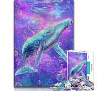 Jigsaw Puzzles for Adults 1000 Pieces Majestic Spiritual Whale Jigsaw,learning Educational for Is Ideal As A Gift for The Whole Family (size 38x26cm)