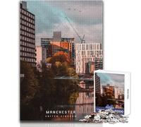 Jigsaw Puzzles for Adults 1000 Pieces Manchester Educational Family Game Pattern Assembly Secret Santa Gifts Size 38x26cm