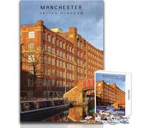 Jigsaw Puzzles for Adults 1000 Pieces Manchester Educational Family Game Pattern Assembly Secret Santa Gifts Size 38x26cm