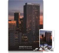 Jigsaw Puzzles for Adults 1000 Pieces Manchester Educational Family Game Pattern Assembly Secret Santa Gifts Size 38x26cm