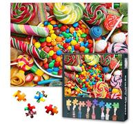 Jigsaw Puzzles for Adults 1000 Pieces, Many Different Yummy Candies 1000 Piece Puzzle, Impossible Challenging Difficult Jigsaw Puzzles for Adults, 19.5 x 27.5 Inch