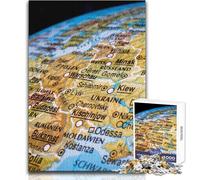 Jigsaw Puzzles for Adults 1000 Pieces Maps Poster Educational Family Game Pattern Assembly Secret Santa Gifts Size 50x75cm