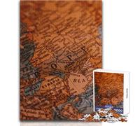 Jigsaw Puzzles for Adults 1000 Pieces Maps Poster Educational Family Game Pattern Assembly Secret Santa Gifts Size 38x52cm