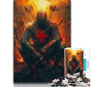Jigsaw Puzzles for Adults 1000 Pieces Medieval Knight Paintings, Educational Toys,Educational Game for Birthday, Chrismas for And Age 14 38x26cm