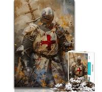 Jigsaw Puzzles for Adults 1000 Pieces Medieval Knights,Educational Games Home Decoration Is Ideal As A Gift for The Whole Family (38x26cm)