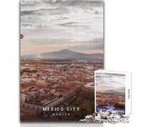 Jigsaw Puzzles for Adults 1000 Pieces Mexico City Educational Family Game Pattern Assembly Secret Santa Gifts Size 38x26cm