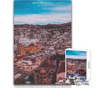 Jigsaw Puzzles for Adults 1000 Pieces Mexico City Educational Family Game Pattern Assembly Secret Santa Gifts Size 38x52cm