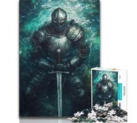 Jigsaw Puzzles for Adults 1000 Pieces Mighty Medieval Knight Adult Jigsaw,Challenging Difficult Deal As Gifts for The Whole Family (size 38x26cm)