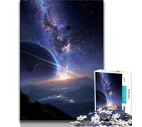 Jigsaw Puzzles for Adults 1000 Pieces Milky Way Universe Galaxy,Help The Brain Exercise Addictive Toys to Cultivate Patience Perfect Decoration 38x26cm