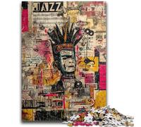 Jigsaw Puzzles for Adults 1000 Pieces Modern Art by Basquiat Adult Puzzles,Challenging Game Gifts for Is Ideal As A Gift for The Whole Family (50x75cm)