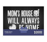 Jigsaw Puzzles for Adults 1000 Pieces Moms House Will Always Be Puzzles for Adults Family Games Difficult Hard Challenging To Complete 38x26cm/1000pcs