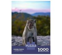 Jigsaw Puzzles for Adults 1000 Pieces Monkey on A Mountaintop Puzzles for Adults Relaxing Games Birthday Present Challenging To Complete 52x38cm/1000pcs