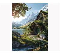 Jigsaw Puzzles For Adults 1000 Pieces Moss Log Cabin, Challenging jigsaw puzzles 1000 pieces 30x20inch, Educational Game, Fun Activity for Home, for puzzle Lovers