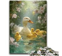 Jigsaw Puzzles for Adults 1000 Pieces Mother Duck 1000 Pieces for Adults,Quiz Game for Is Ideal As A Gift for The Whole Family (50x75cm)