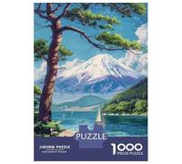 Jigsaw Puzzles for Adults 1000 Pieces Mount Fuji in Japan Adult Jigsaw Puzzle Brain Teaser Game Precision Cutting Educational Challenge 38x26cm/1000pcs